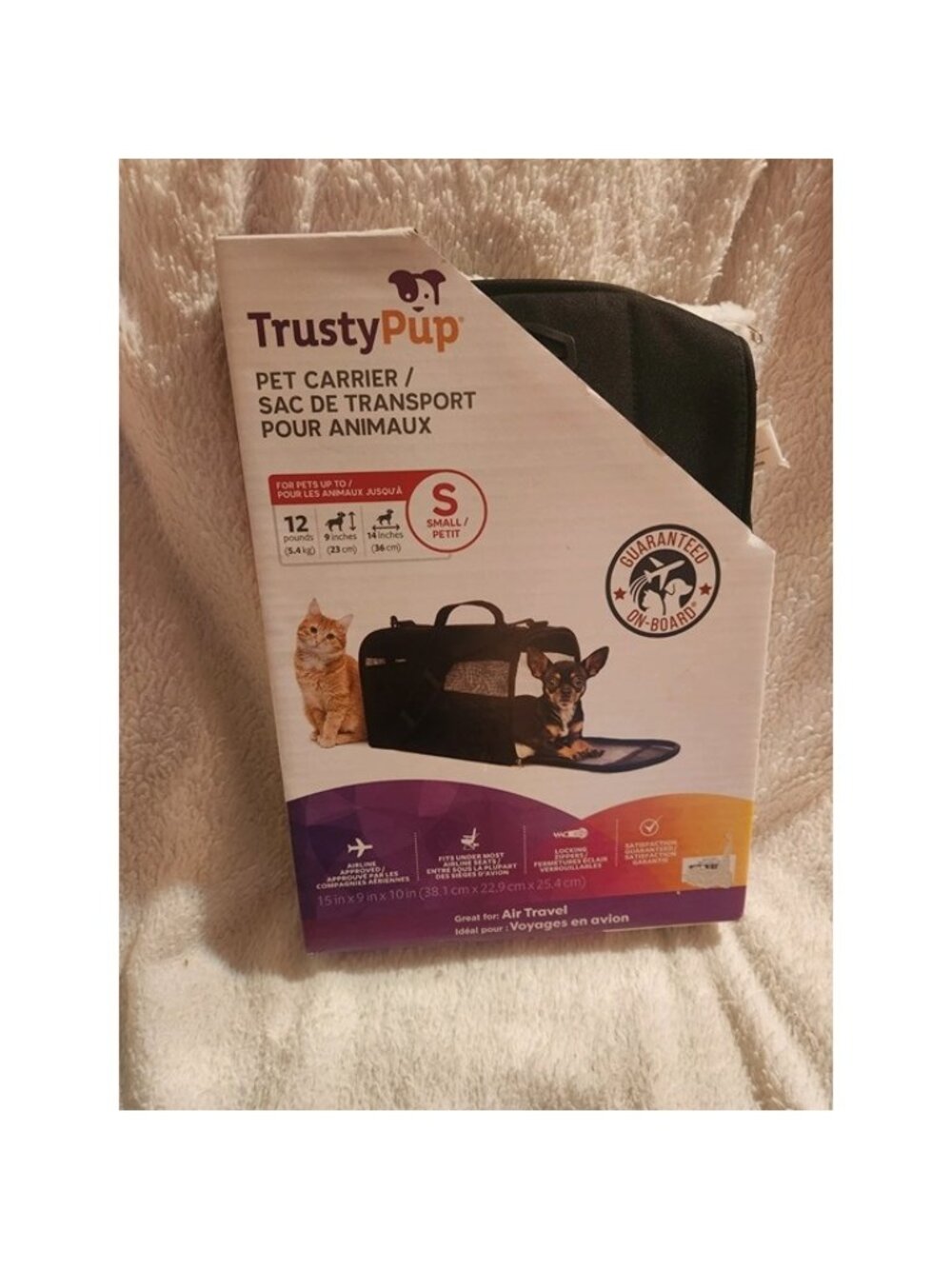 Trusty Pup Small Pet Carrier NWT